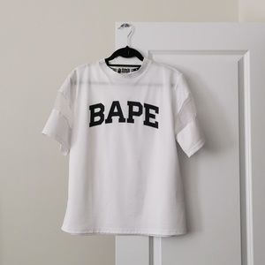 Unisex BAPE Athletic White T-shirt